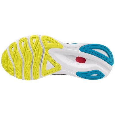 Zapatillas Para Correr Mizuno WAVE Skyrise 4 Hombre - Grises Oscuro / Azules / Azules - Chile M591D